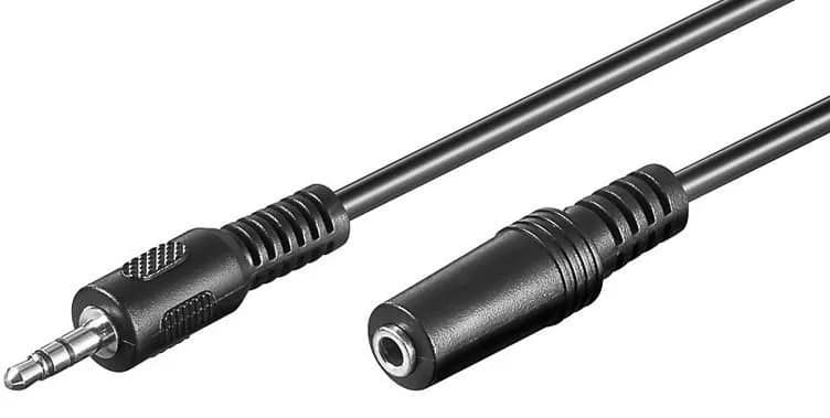 MicroConnect AUDLR20 3,5 mm -audiojatkokaapeli, 20 m, musta
