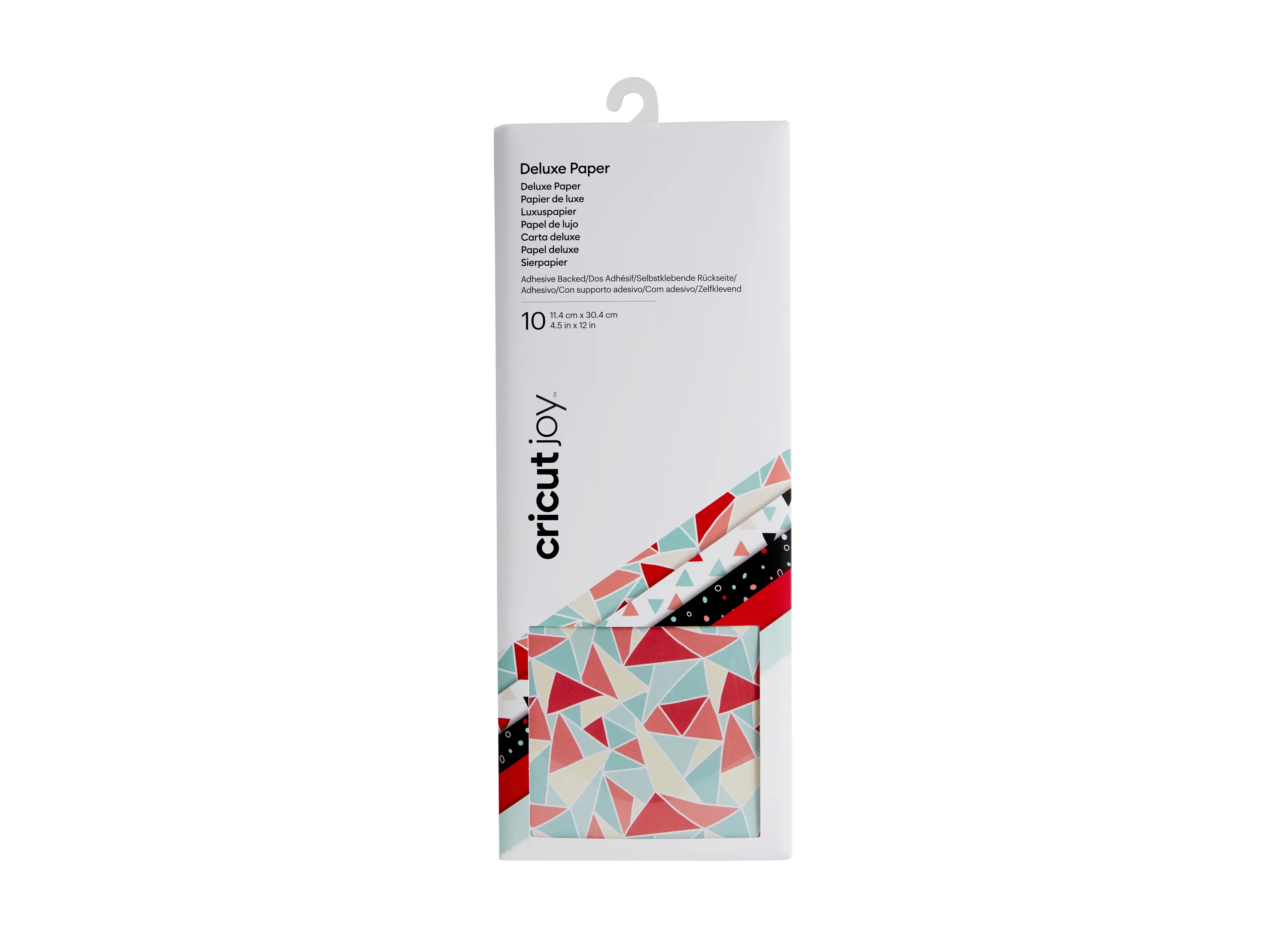 Cricut Joy Adhesive Backed Deluxe Paper 11,5x30,5cm 10-sheets (Kaleidoscope) – CRICUT