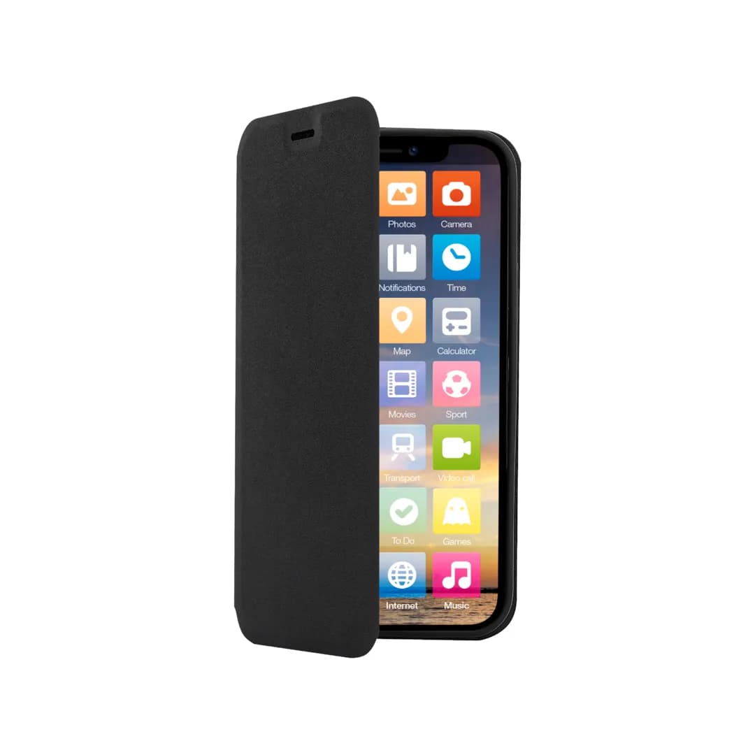 Screenor Clever, iPhone 15 -suojakotelo, Musta – SCREENOR