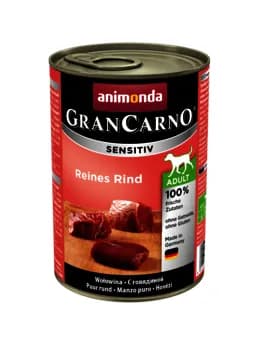 Animonda GranCarno Sensitive Beef with Potatoes, Koiran märkäruoka, Adult, 400 g – Animonda