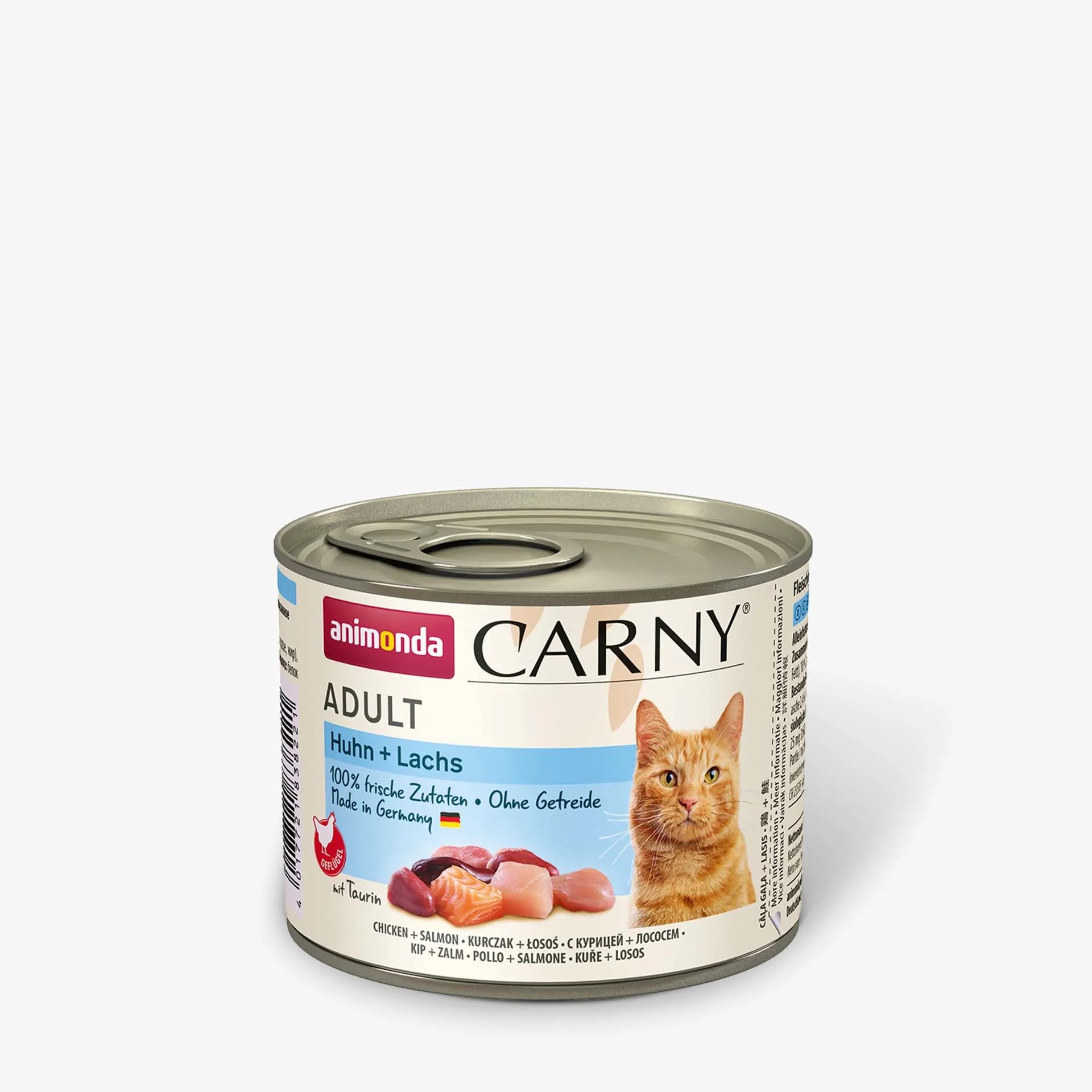 Animonda Carny Adult Chicken + Salmon, Kissan märkäruoka, 200 g – Animonda