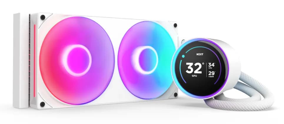 NZXT Kraken Elite 280mm RGB -nestejäähdytin, valkoinen