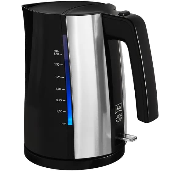 Melitta Look Aqua 2.0 -vedenkeitin, 1,7 l, 2400 W, musta – Melitta
