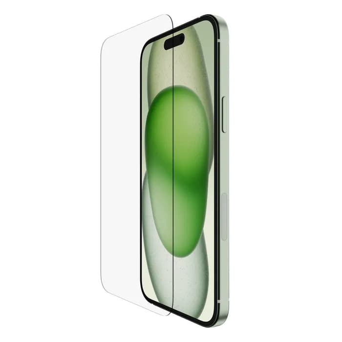 Belkin ScreenForce UltraGlass 2 Treated Screen Protector for iPhone 15 Plus, Tempered glass – Belkin