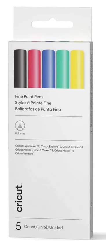 Cricut Explore/Maker Fine Point Pen Set 5-Pack (Classics) – CRICUT