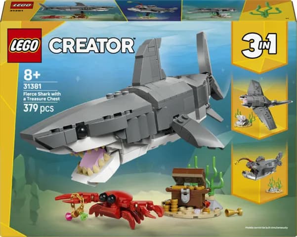 LEGO Creator Hurja hai ja aarrearkku 31381
