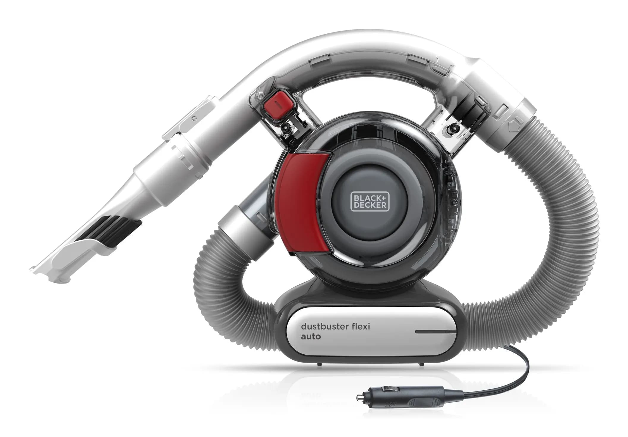 Black+Decker Dustbuster Flexi Auto PD1200AV 12V 0.56L -käsikäyttöinen imuri, harmaa, oranssi