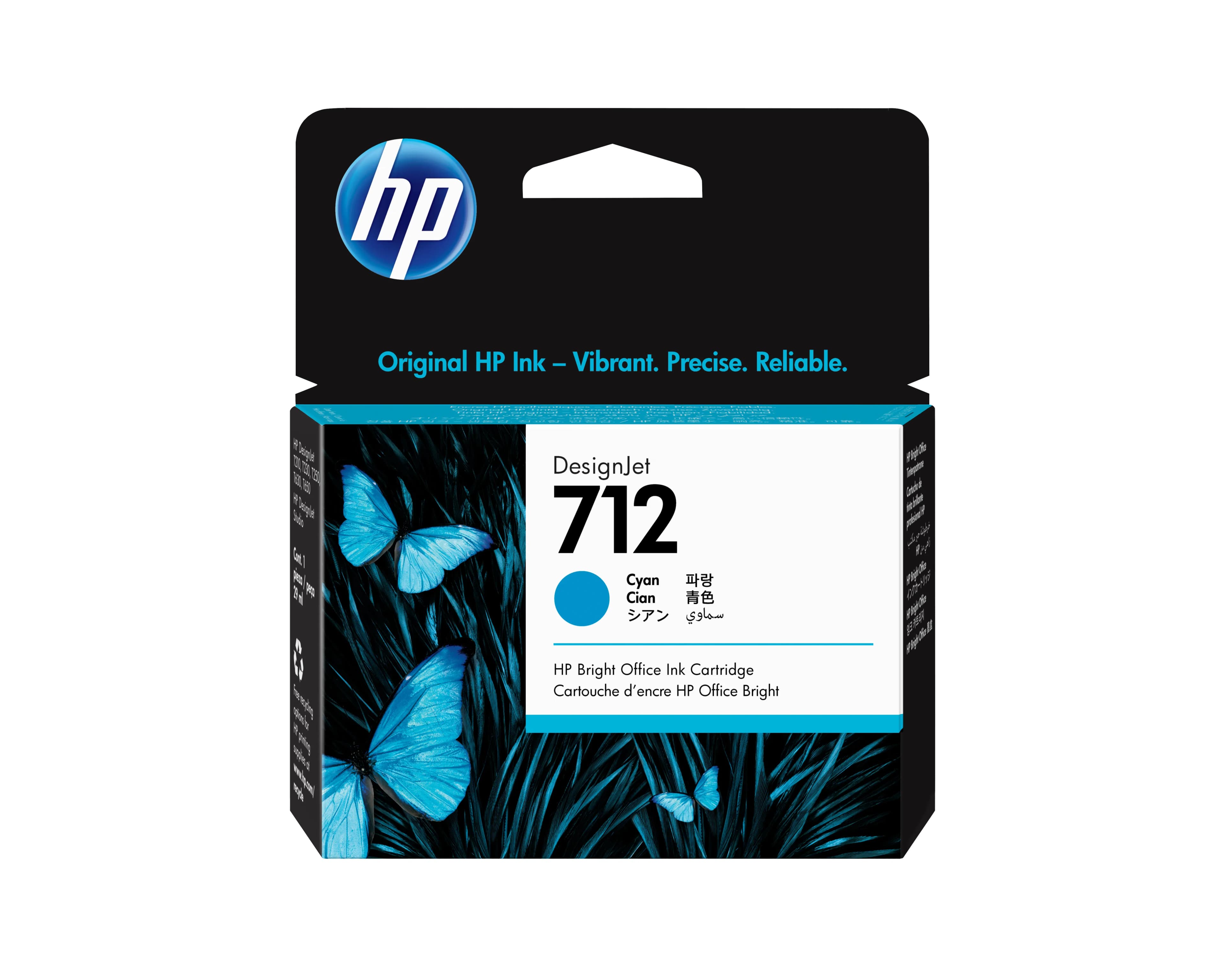 HP 712 -mustekasetti, 29 ml, syaani