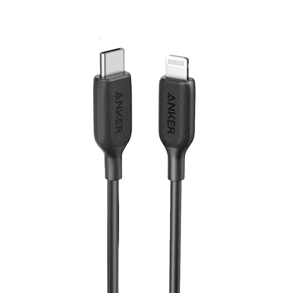 Anker 322 USB-C – Lightning -kaapeli, 1,8 m, musta – Anker