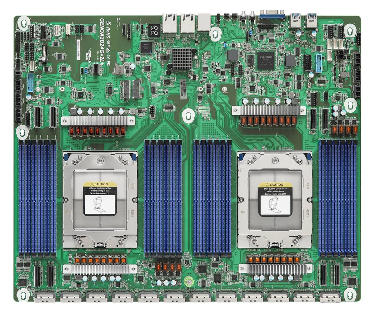 ASRock Rack GENOA2D24G-2L+ Dual SP5 Proprietary -emolevy – ASRock