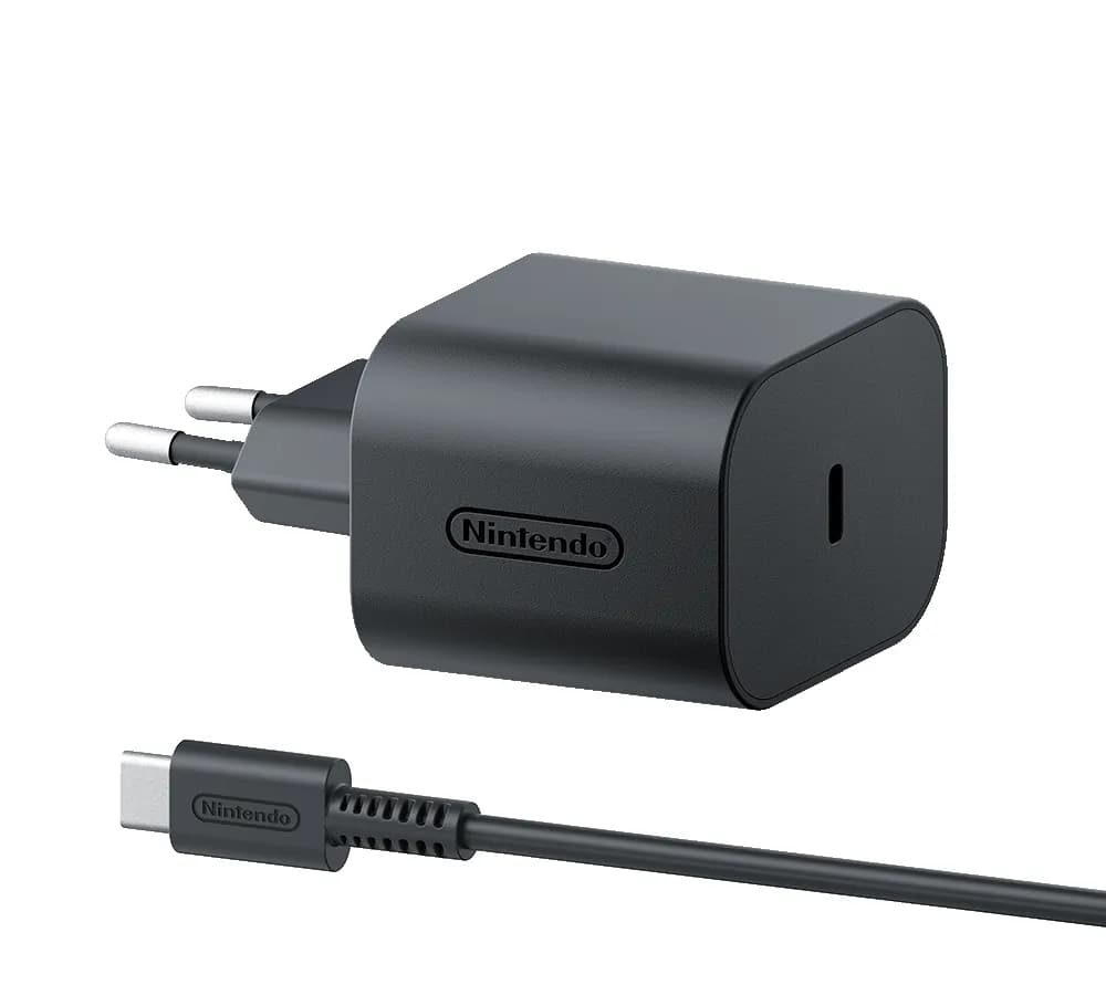 Nintendo Switch 2 - Power adapter black, 1.5 meter cable, USB-C