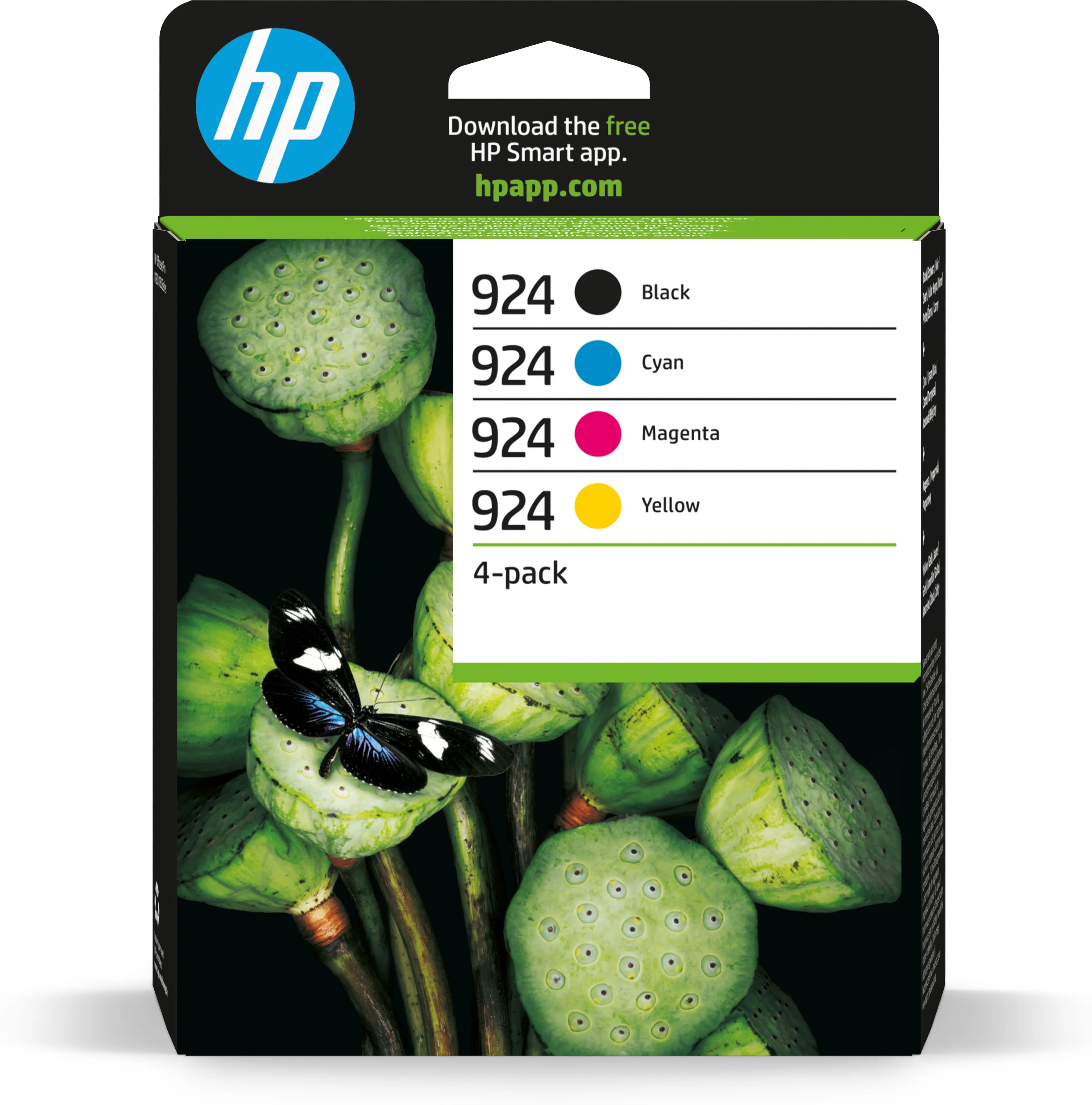HP 924-mustekasettipakkaus, CMYK, 4 kpl