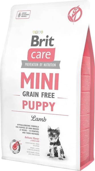 Brit Care Mini Grain-Free Puppy Lamb, Koiran kuivaruoka, 7 kg – Brit Care