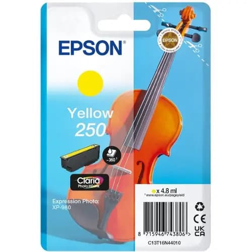 Epson 250 -mustekasetti, keltainen