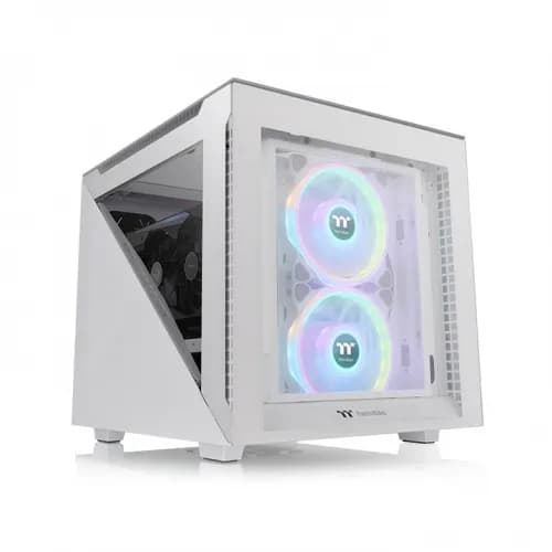 Thermaltake Divider 200 TG -micro-ATX-kotelo ikkunalla, valkoinen