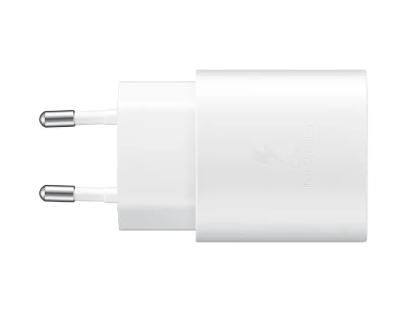 Samsung PD 25W USB-C -laturi ja kaapeli, Valkoinen, 1m – Samsung