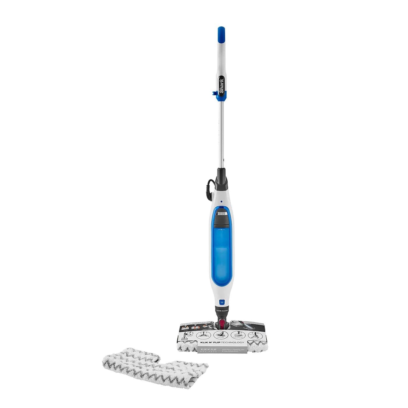 Shark Klik n' Flip S6001EU -höyrymoppi 1200 W 0,4 L Monivärinen/Valkoinen – SHARK