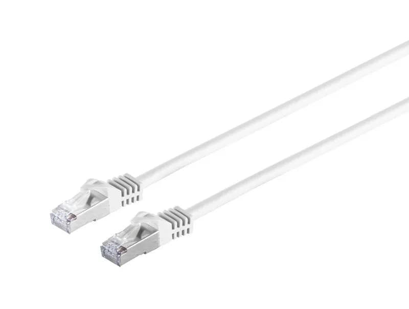 MicroConnect Cat7 S/FTP RJ45 0.5m -verkkokaapeli, valkoinen – Microconnect