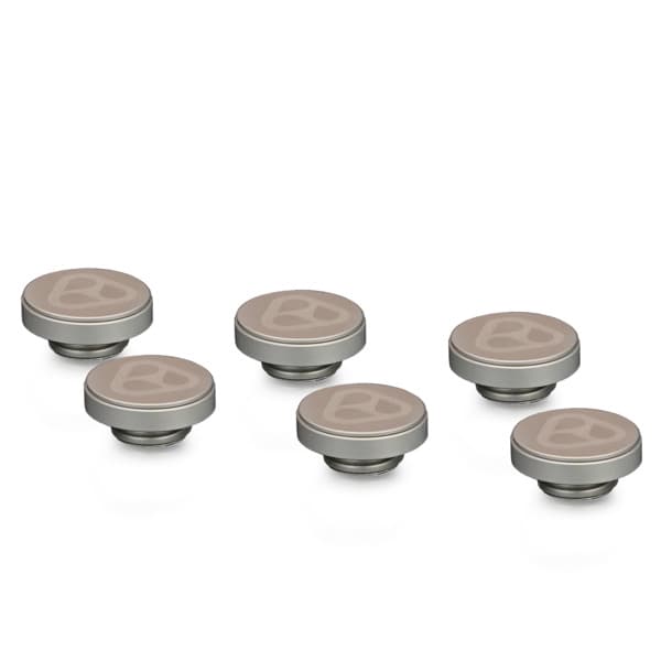 Thermal Grizzly DeltaMate Plug, vesijäähdytyksen sulkutulppa, G1/4", 6 kpl, matta nikkeli – Thermal Grizzly
