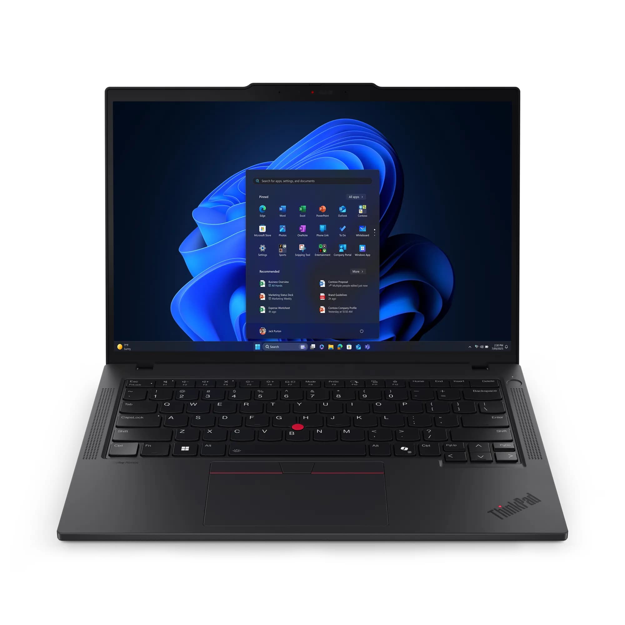 Lenovo ThinkPad T14 Gen 6 14" Ultra 7 255U, 32 Gt, 1 Tt, Win 11 Pro -kannettava, musta