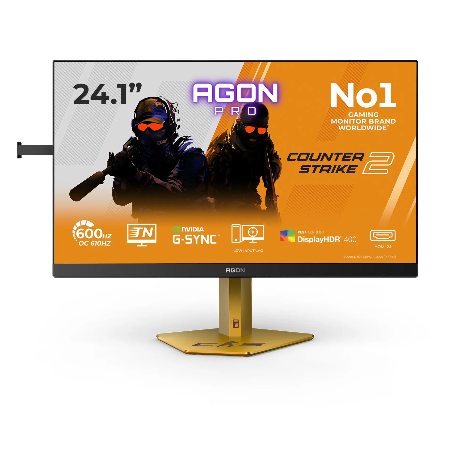 AOC CS24A 24.1" Full HD, Ultra-Fast TN -pelinäyttö, USB hub – AOC