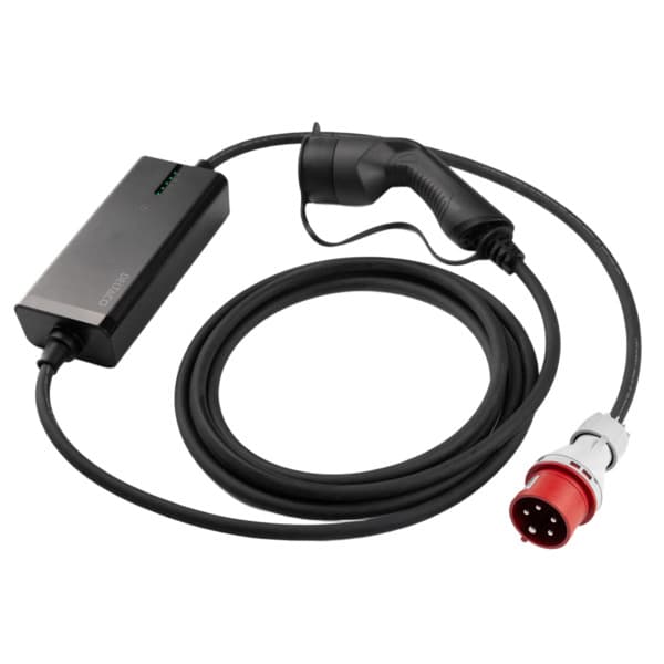 Deltaco E-Charge, Type2, 3-phase, 11kW, CEE 16A -latauskaapeli, 6m