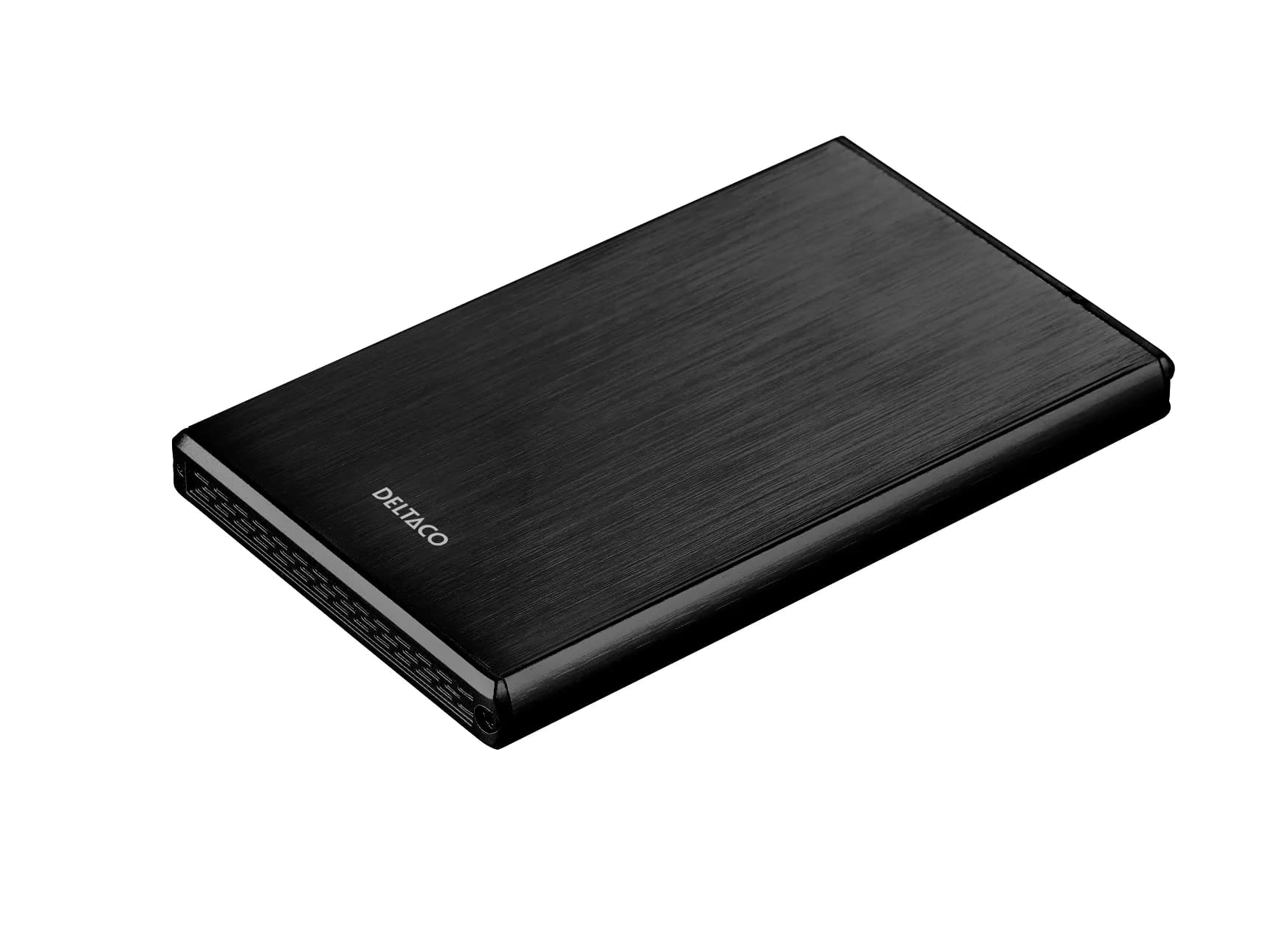 DELTACO ulkoinen kotelo 1x2,5" SATA 6Gb/s-kiintolevy, USB3, musta – Deltaco