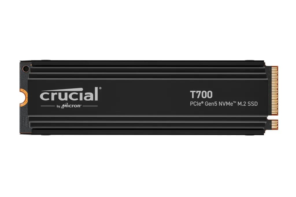 Crucial T700 Heatsink 4 Tt M.2 PCIe 5.0 NVMe -SSD-levy – Crucial
