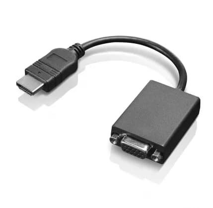LENOVO HDMI to VGA Mon Adapter -adapteri, Musta – Lenovo