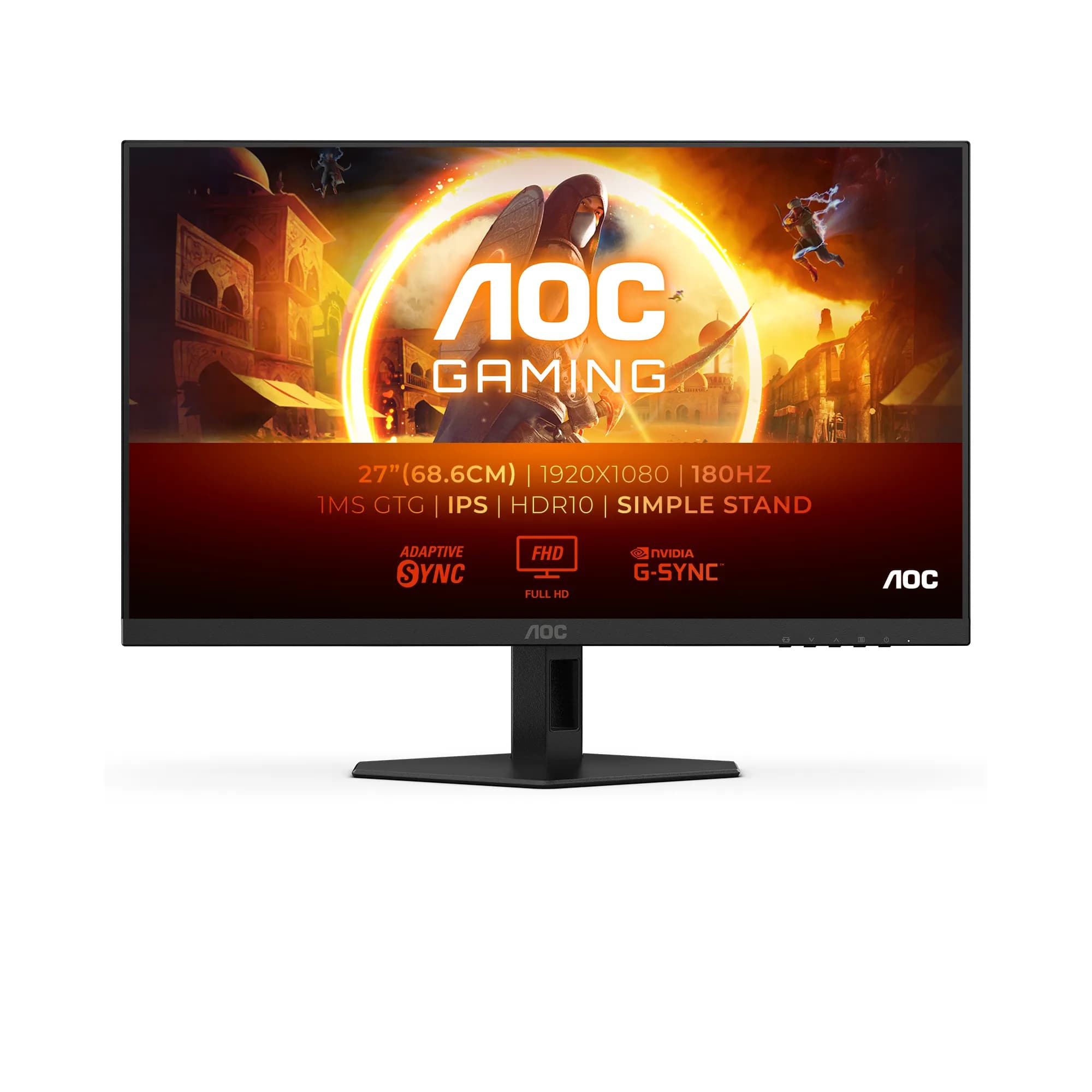 AOC 27G4XE 27" Full HD, Fast IPS -pelinäyttö – AOC