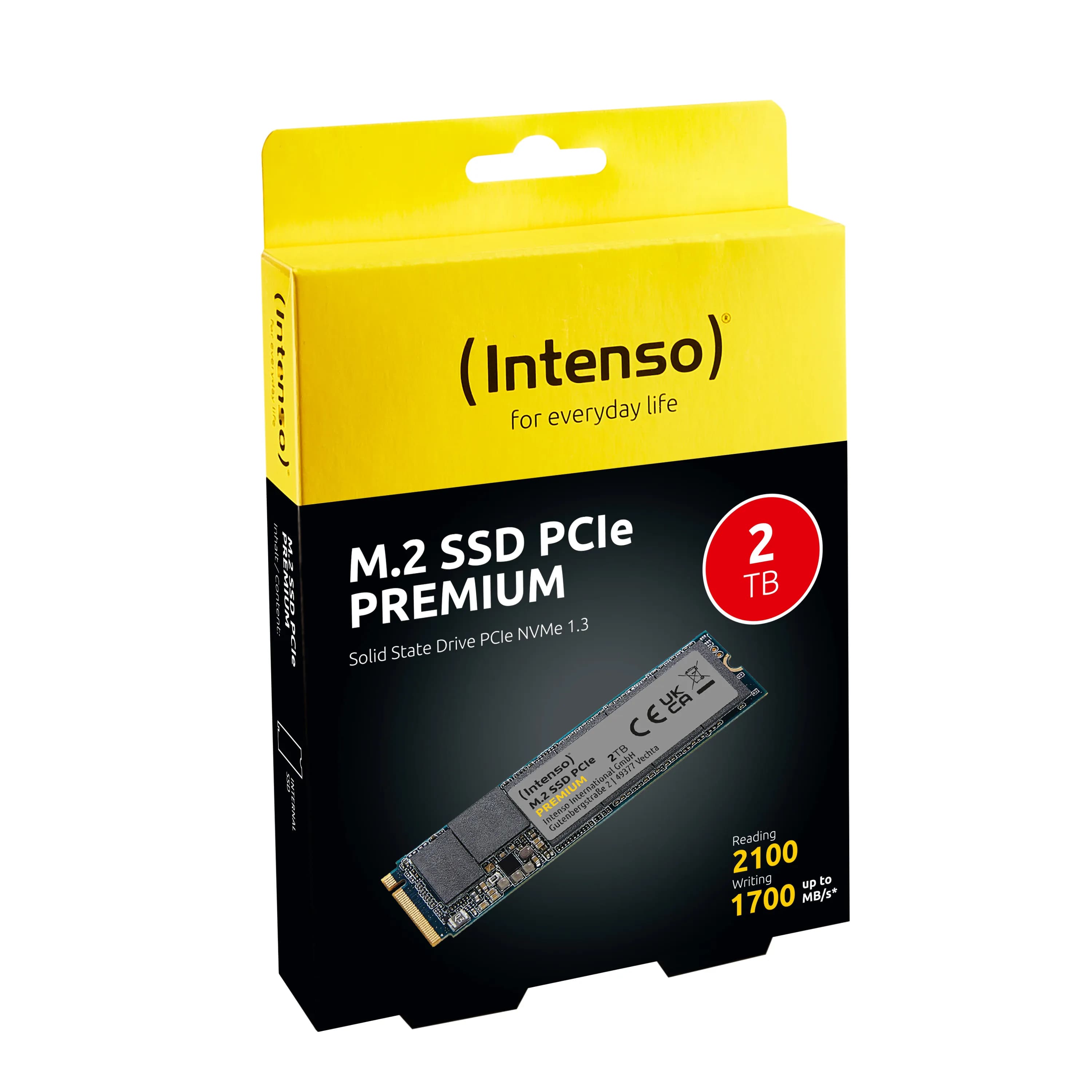 Intenso Premium 2 Tt M.2 PCIe 3.0 NVMe -SSD-levy – Intenso