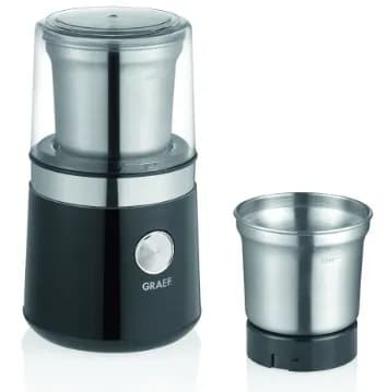 Graef CM 102 -kahvimylly 85 g, musta ja ruostumaton teräs
