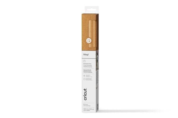 Cricut Premium Vinyl Permanent 30x120cm (Textured Metallic Gold)