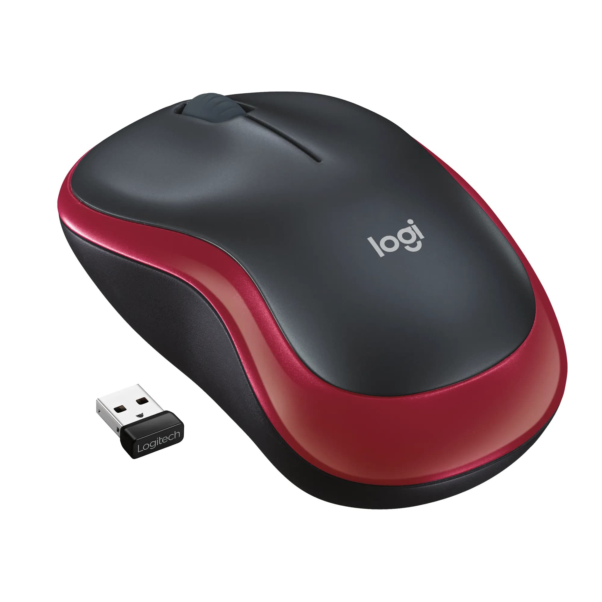 Logitech M185 -langaton hiiri, punainen