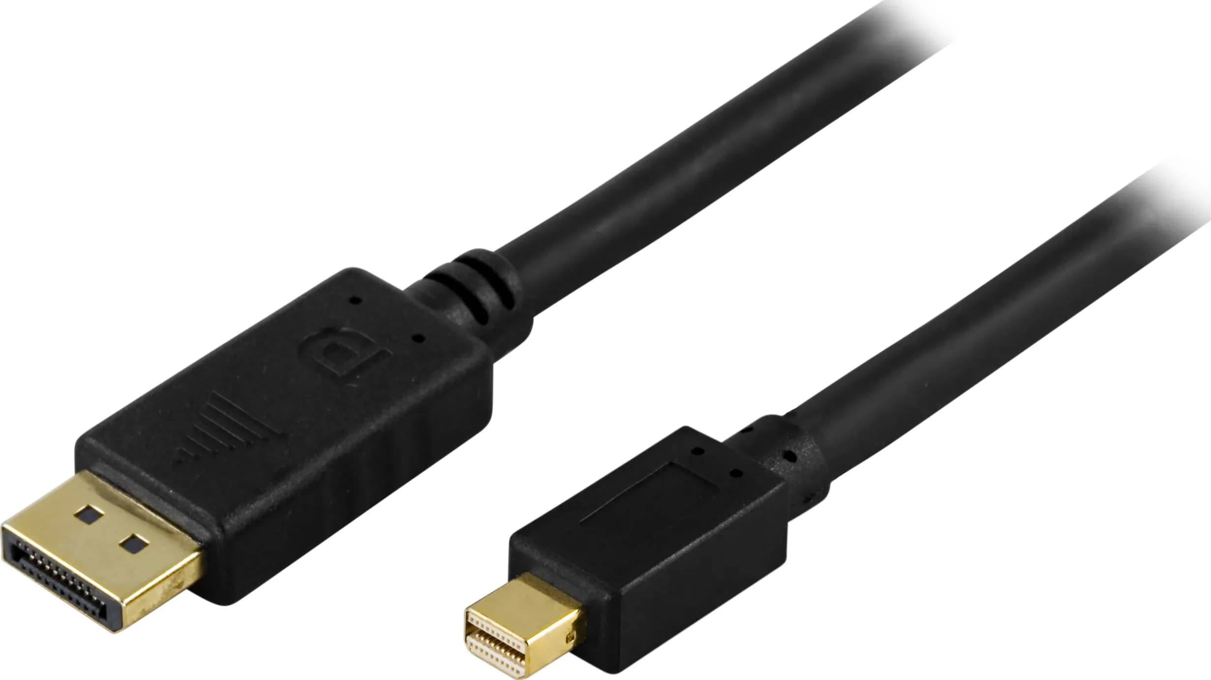 Deltaco DisplayPort – Mini DisplayPort -kaapeli, 5 m, musta – Deltaco