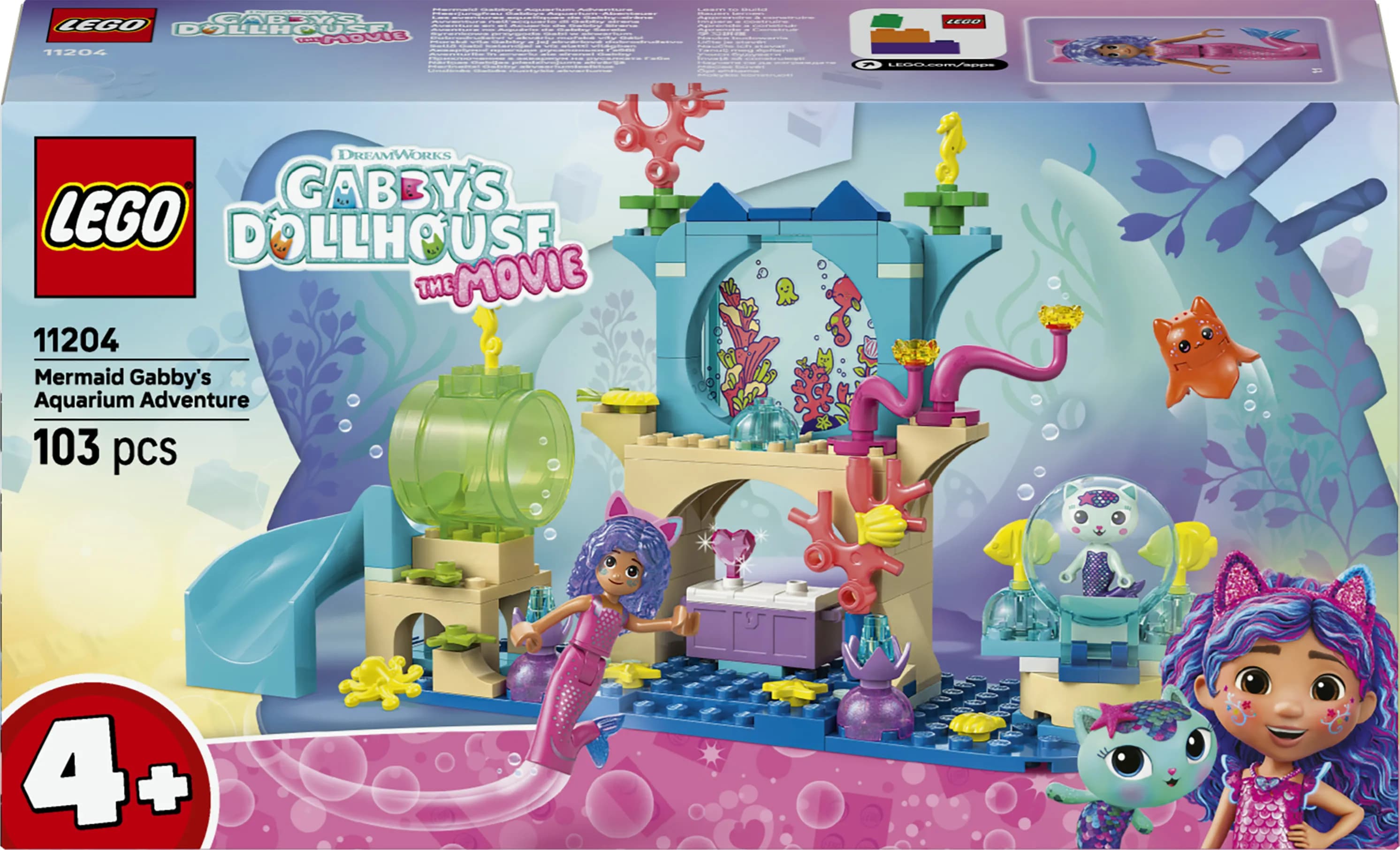 LEGO Gabby’s Dollhouse Gabby-merenneidon akvaarioseikkailu 11204