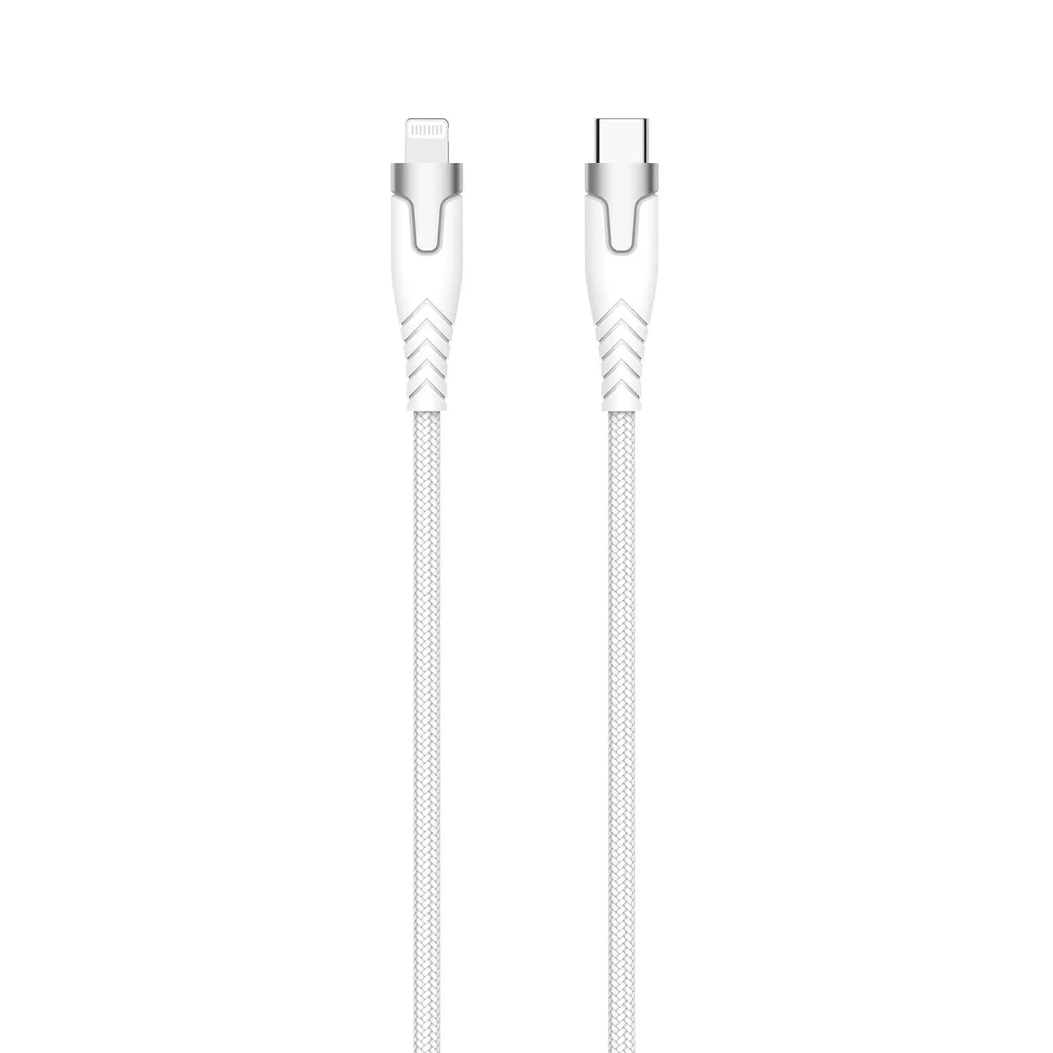 Gear Kevlar Pro USB-C – Lightning -kaapeli, 1,5 m, valkoinen