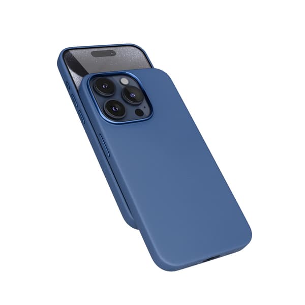 Epico Mag+ Leather Case, iPhone 15 Pro Max -suojakuori, Sininen – EPICO