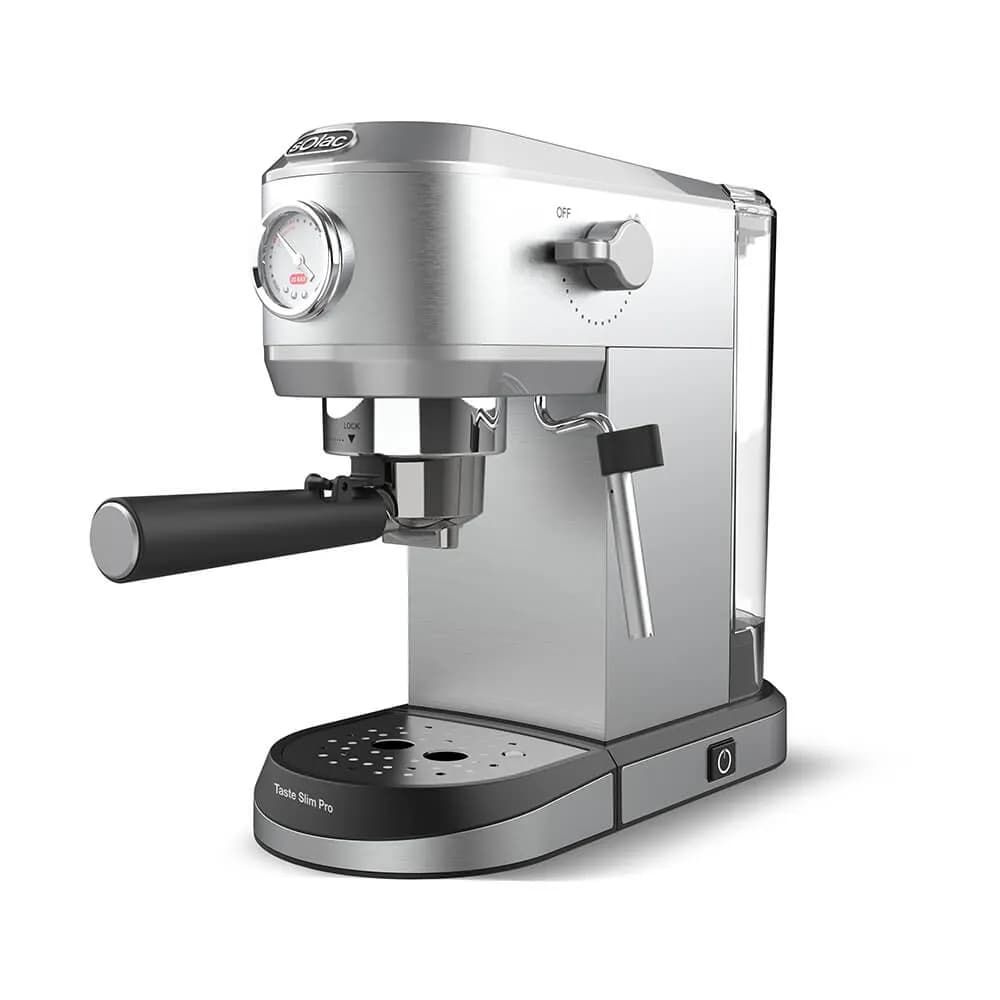 Solac Espresso Taste Slim Pro -espressokone, hopea – SOLAC