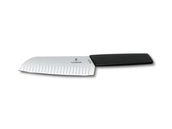 Victorinox Swiss Modern -santokuveitsi, 17 cm, musta – Victorinox
