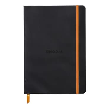 Rhodiarama soft A5 black ruled ivory – RHODIA