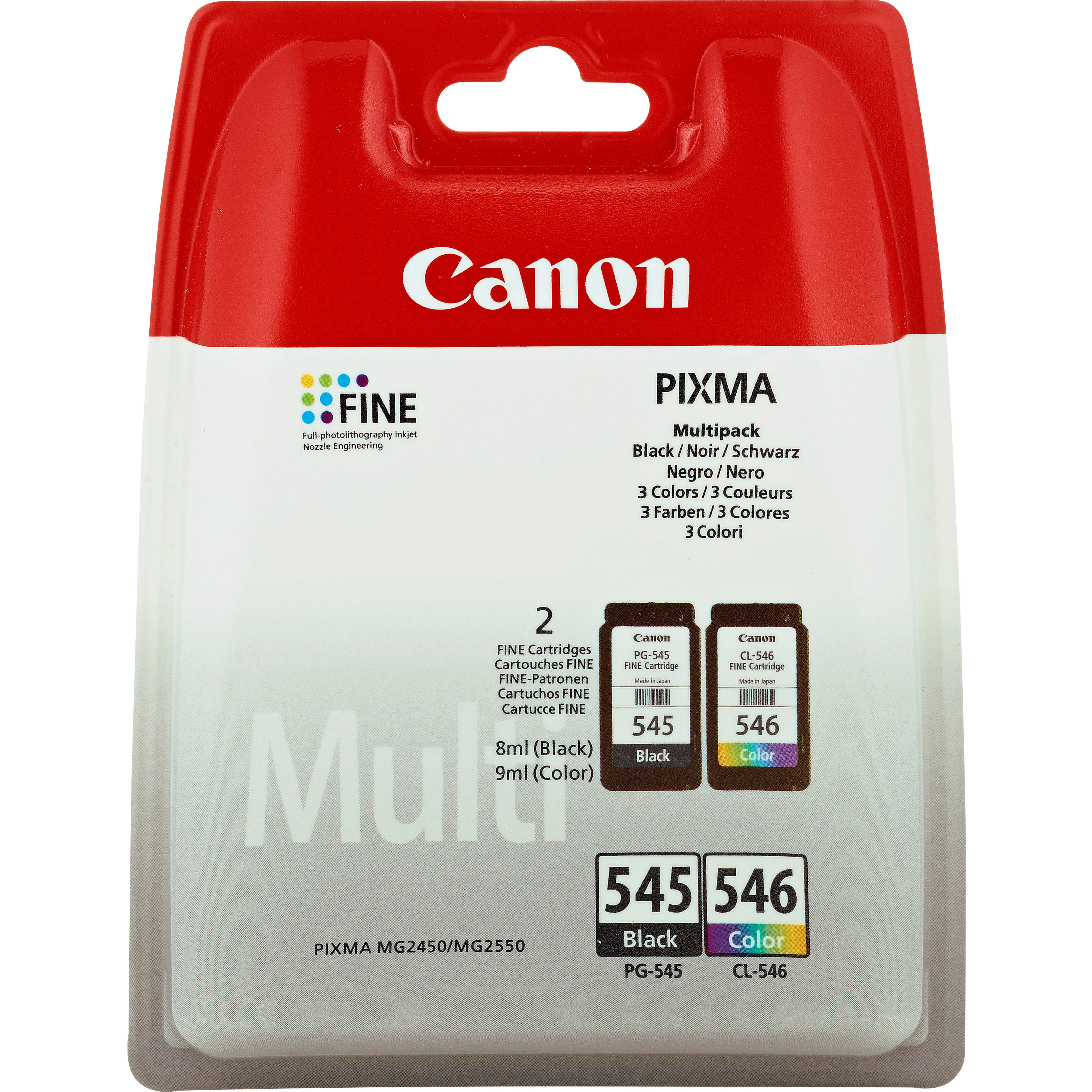 Canon PG-545/CL-546 -mustekasettipakkaus, musta ja väri, 2 kpl – Canon