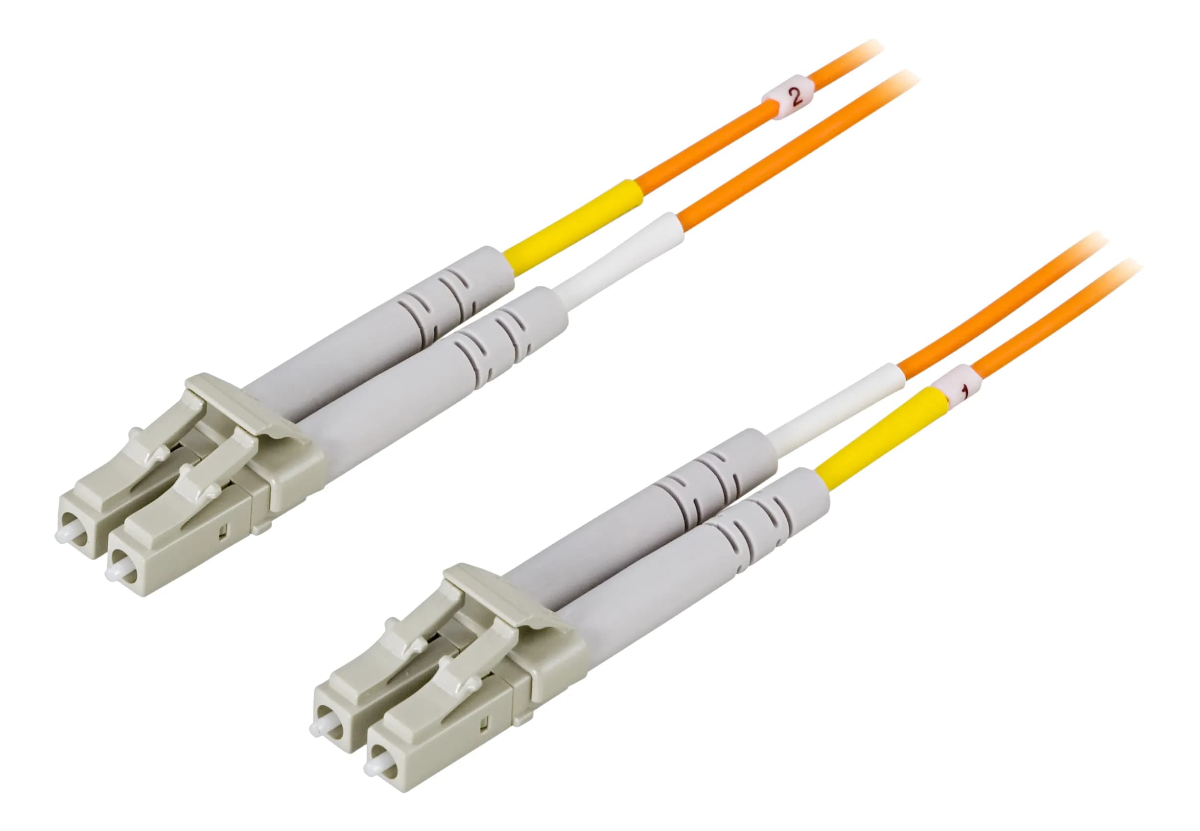 Deltaco OM1 LSZH LC-LC 3m -valokuitukaapeli, oranssi