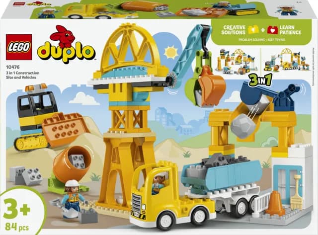 LEGO DUPLO Town Rakennustyömaa ja työmaa-ajoneuvot 3in1 10476
