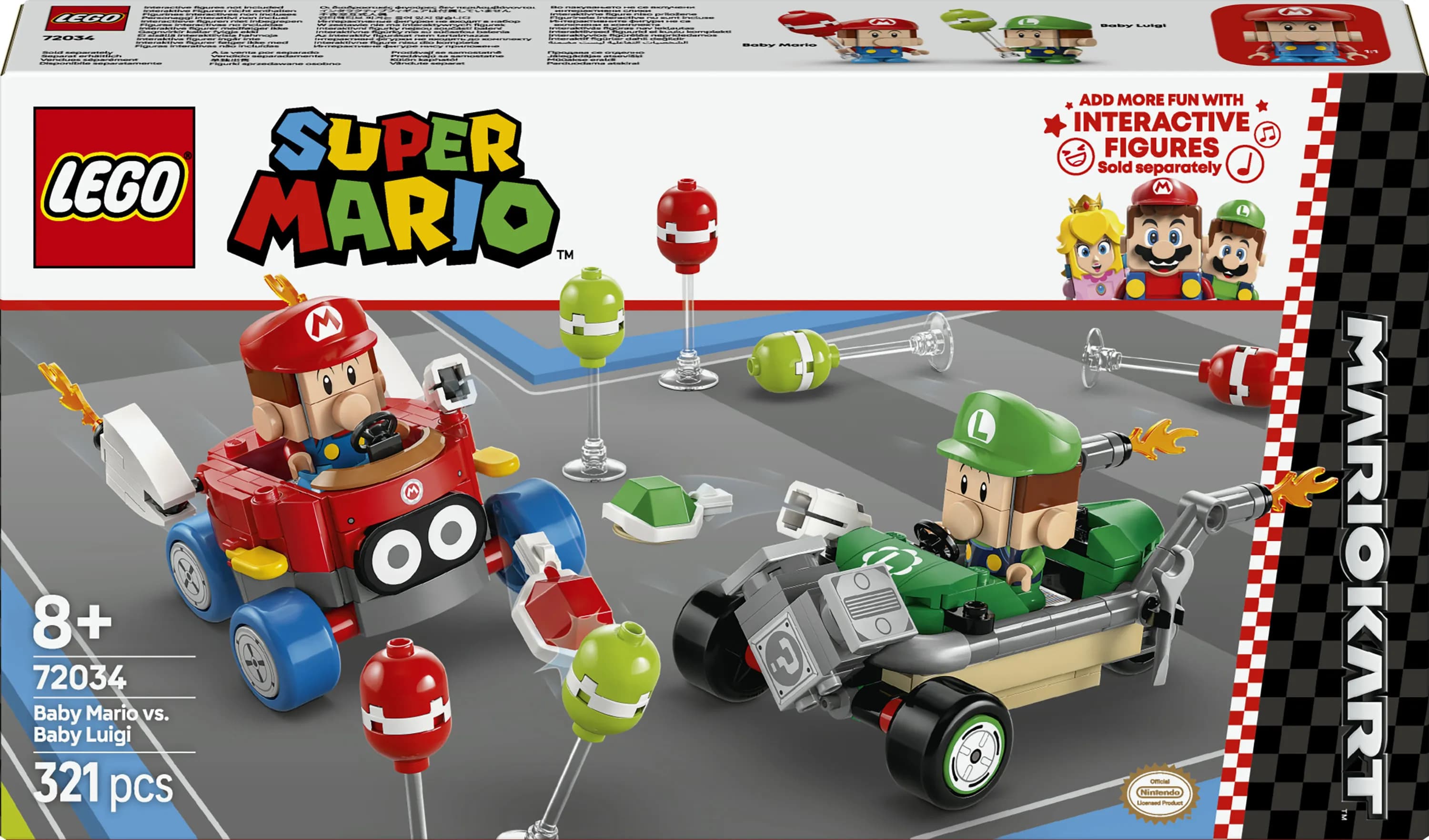 LEGO Super Mario Mario Kart – Baby Mario vastaan Baby Luigi 72034