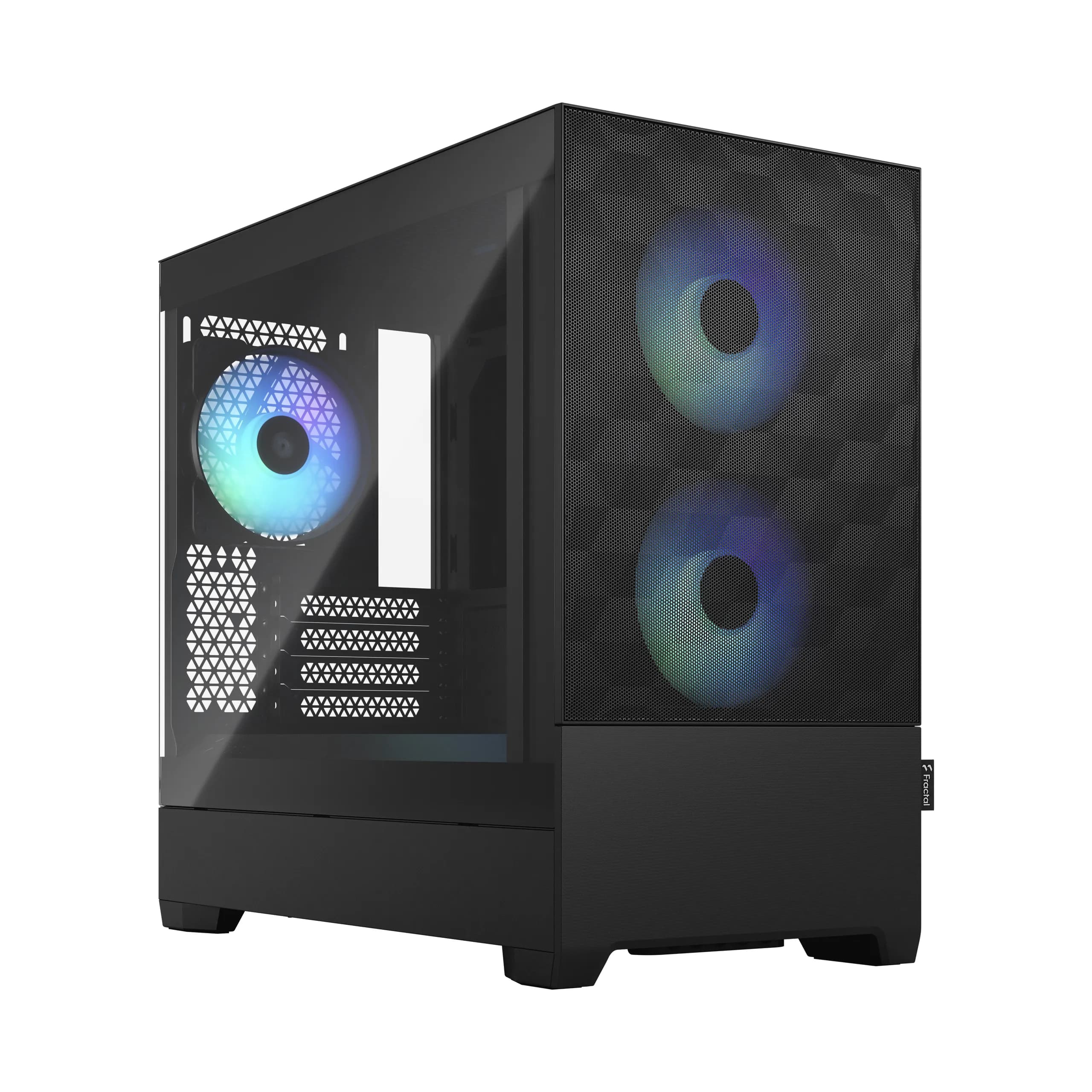 Fractal Design Pop Mini Air RGB -minitornikotelo RGB-valaistuksella ja läpinäkyvällä ikkunalla, musta – Fractal Design