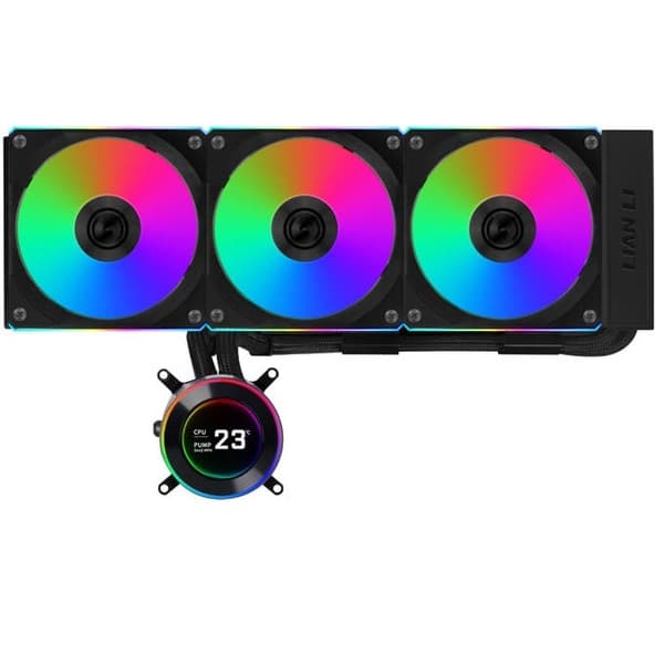 Lian Li Hydroshift II LCD-C 360R 360mm ARGB -nestejäähdytin, musta