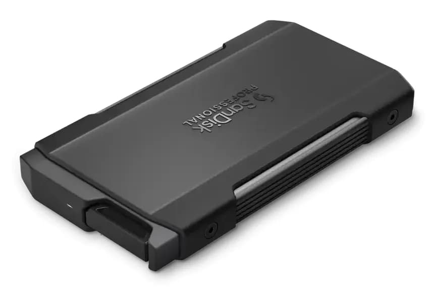 SanDisk Professional PRO-BLADE TRANSPORT 2 Tt USB-C -ulkoinen SSD, iskunkestävä, kannettava, musta – SanDisk