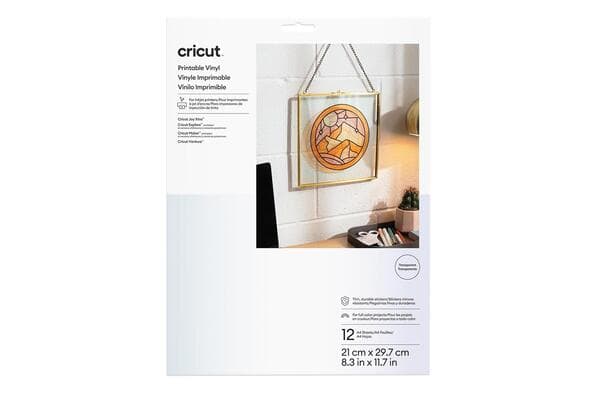 Cricut Joy Xtra Printable Vinyl Transparent 12-pack A4