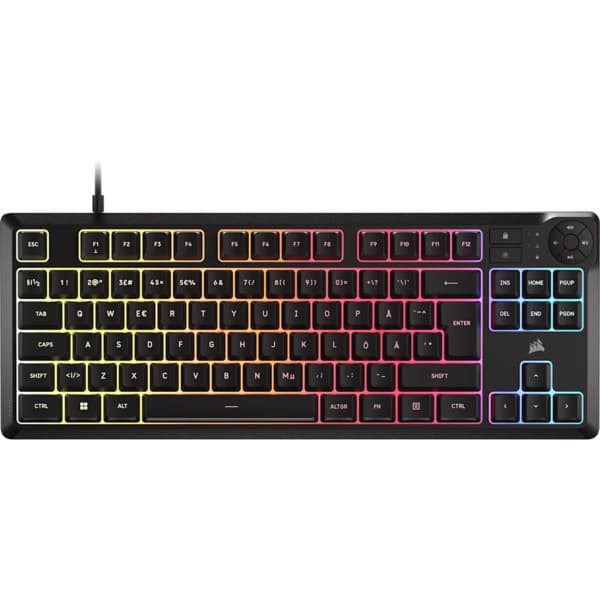 CORSAIR K55 CORE TKL -pelinäppäimistö, musta